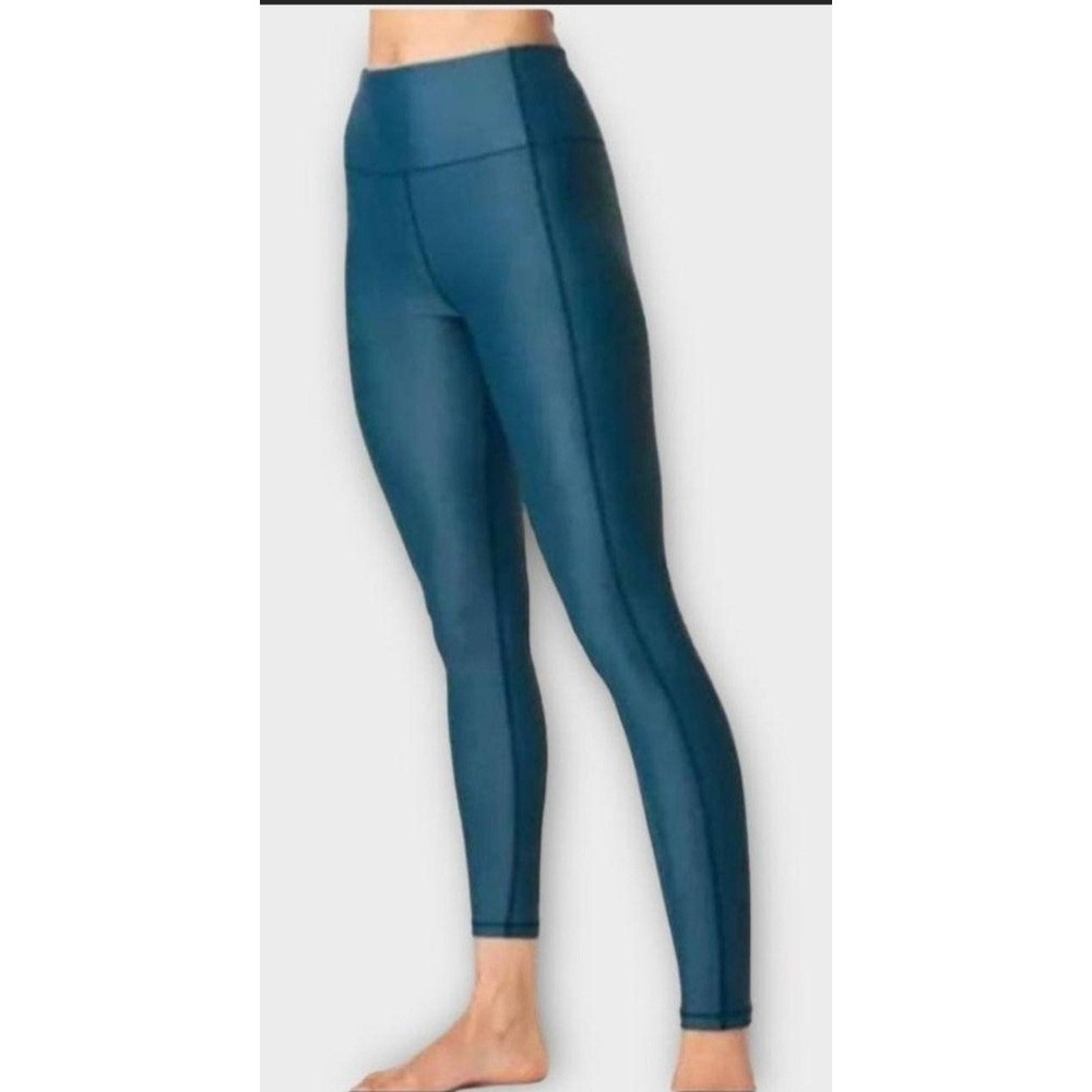 Sweaty Betty Full Length High Shine Leggings SB4815 Teal M High Rise